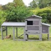 Aivituvin 80.59" Mobile Chicken Tractor Hutch for 2-3 Chickens( Inner Space 18.47ft²)- AIR61 - 3 of 4