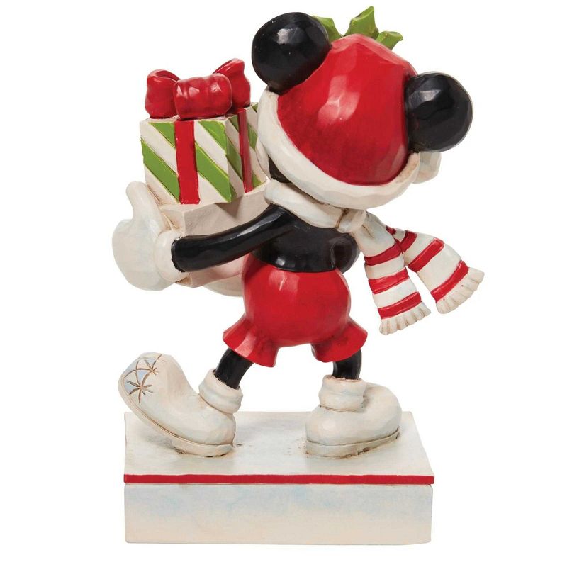 Jim Shore 4.5 Inch A Season Of Giving Mickey Mouse Disney Figurines, 3 of 4