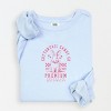 Simply Sage Market Cottontail Candy Premium Chocolate Lightweight Garment Dyed Sweatshirt - L - Hydrangea - 2 of 4