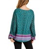 Women's Scarf Print Knit Top - umgee - 3 of 4