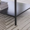 NicBex Upholstered Round Ottoman Faux Fur Foot Rest with Wooden Open Storage Shelf, Metal Legs for Bedroom, Living Room - 4 of 4