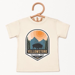 The Juniper Shop Yellowstone National Park Badge Toddler Short Sleeve Tee - 1 of 4