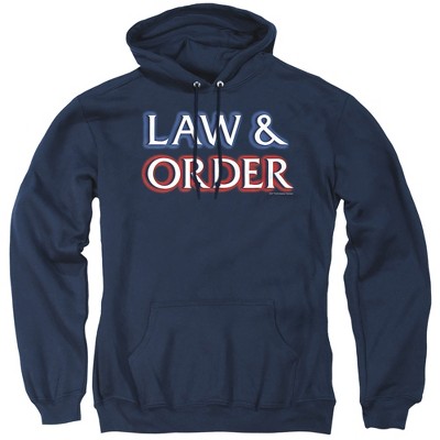 Law And Order Logo Adult Pull-Over Hoodie
