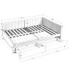 YONWAY Full-Size L-Shaped Daybed with 2 Storage Drawers, Corner Velvet Sofabed Frame with Armrest, for Living/Bedroom, No Box Spring Needed - 3 of 4