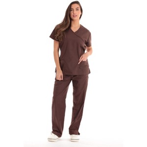 Just Love Women's Scrub Sets Medical Scrubs (Mock Wrap) - Comfortable and Professional Uniform in - 1 of 1