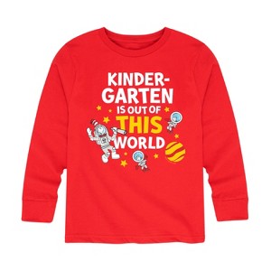 Boys' - Dr. Seuss - Kindergarten Out Of This World Long Sleeve Graphic T-Shirt - 1 of 4