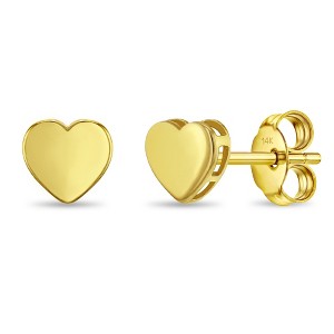 Girls' Graceful Heart 14k Gold Earrings - In Season Jewelry - 1 of 1