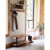 Alaterre Furniture 48" Ryegate Natural Brown Live Edge Solid Wood Bench Metal And Wood: Entryway, Bedroom Seating - 4 of 4