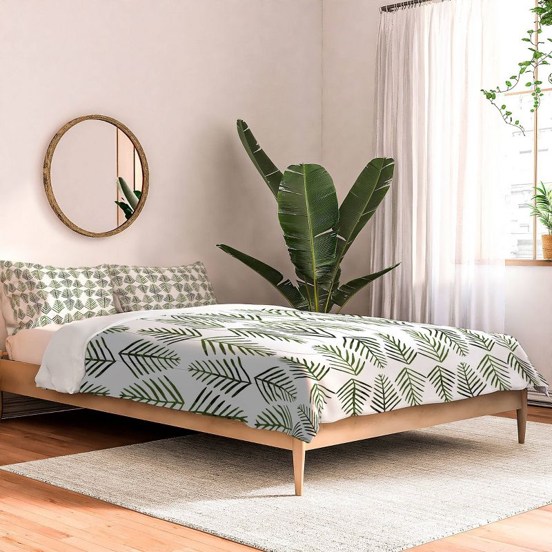 Deny Designs Angela Minca Pine Trees Comforter Set Green, 2 of 4
