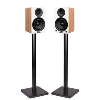 Fluance Ai41 Powered 2-Way 2.0 Stereo Bookshelf Speakers with 5" Drivers 90W Amplifier for Turntable Bluetooth w/ Stands