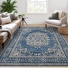 Coolmee Bohemian Vintage Runner Rug for Hallway,Machine Washable Carpet Runners Kitchen Floor Mat for Entryway Bedroom LaundryBlue - 4 of 4