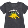 - Instant Message - Tacosaurus Graphic Short Sleeve Fleece Dress - 2 of 4