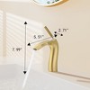 ChicFurnit Bathroom Sink Faucet Single Handle Design for Modern Lavatories, Gold, 12.8"*8.46"*3.54" - 3 of 4