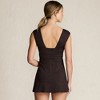 Lands' End Women's Chlorine Resistant Square Neck Ruched Swim Dress One Piece Swimsuit - 2 of 4