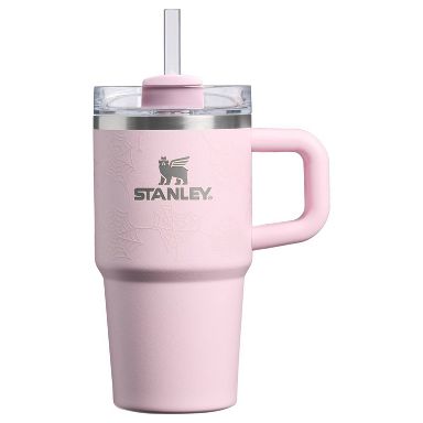 Stanley 20 oz Stainless Steel H2.0 FlowState Quencher Tumbler Pink Sugar Spider Webs