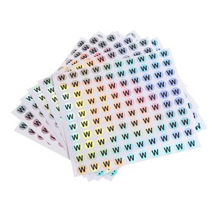 Unique Bargains Laser Capital Alphabet Round Self-Adhesive Reflective Letter Stickers 10 Pcs - 1 of 4
