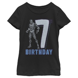 Girl's Marvel Black Panther 7th Birthday T-Shirt - 1 of 3
