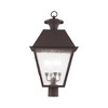 Livex Lighting Mansfield 4 - Light Post Light in  Bronze - 4 of 4