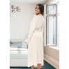 ADR Women's Lightweight Cotton Robe, Classic Soft Knit Long Lounge Robe with Pockets - 3 of 4