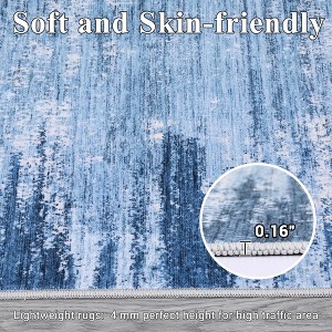 Area Rugs for Living Room Washable Rug Abstract Modern Neutral Large Soft Stain Resistant Non-Slip Mat Carpets for Bedroom Indoor Home Office Carpet - 1 of 4