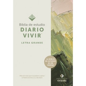 Biblia de Estudio del Diario Vivir Ntv, Letra Grande (Tapa Dura, Letra Roja) - Large Print (Hardcover) - 1 of 1