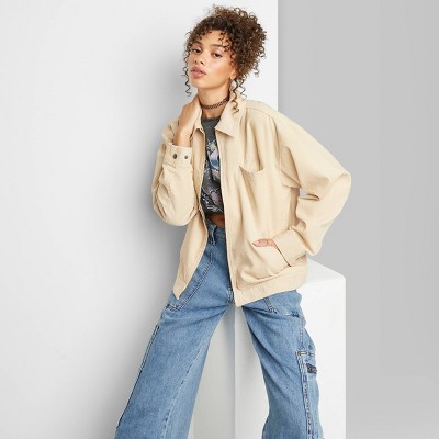 Members Only Women's Washed Satin Boyfriend Jacket : Target