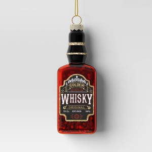 4.92" Christmas Glass Whisky Ornament - Wondershop™ - 1 of 3