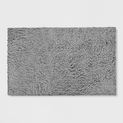 Photo 1 of  Plush Shag Washable Accent Rug Gray - Room Essentials