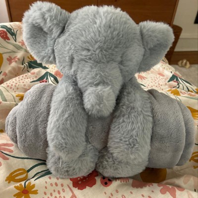 Plush Blanket With Soft Toy - Cloud Island™ Gray Elephant : Target