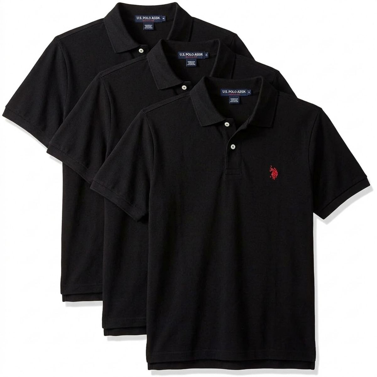 U.S. Polo Assn. Men's 3-Pack Classic Pique Polo Shirt