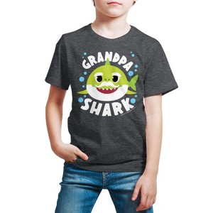 Boys' - Baby Shark - Grandpa Shark Short Sleeve Graphic T-Shirt - 1 of 4