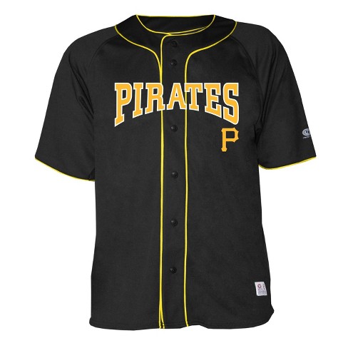 MLB Pittsburgh Pirates Men's Button-Down Jersey - XXL