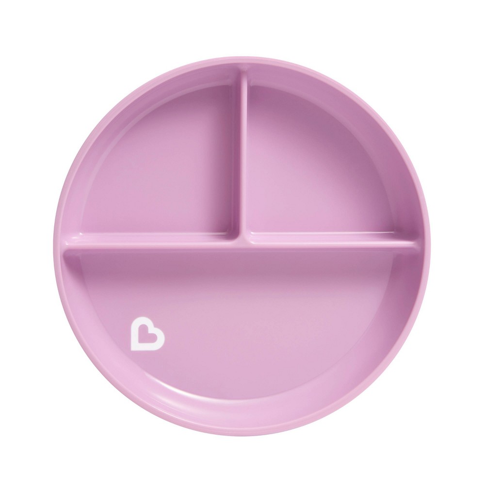 Photos - Other kitchen utensils Munchkin Stay Put Divided Suction Toddler Plate - Purple 