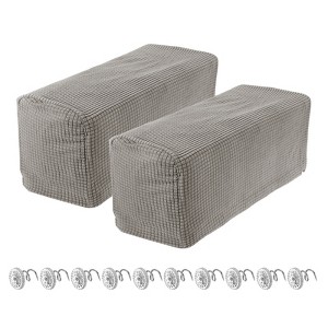 Unique Bargains Breathable Soft Wrinkle Resistant Polyester Armrest Covers - 1 of 4