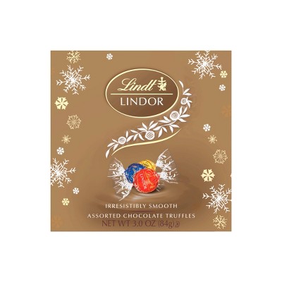 Lindt Lindor Holiday Assorted Chocolate Truffles - 3.0oz