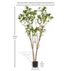 NicBex UV-Resistant Faux Tropical Tree, Curved Branches Artificial Plant, Resort-Style Floor Decor, Fake Plants for Garden Door Decor - 4 of 4