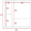 Akoasm Bathroom Medicine Storage Cabinet With Mirror & Shelves-White - 3 of 4