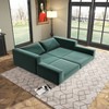 SYFERLORY Convertible 2-Seater Modular Sofa Bed £¬Corduroy Fabric for Living Room - 2 of 4