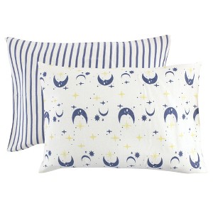 Touched by Nature Baby Organic Cotton Toddler Pillowcase, Moon, One Size - 1 of 1