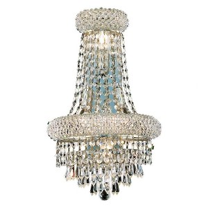 Elegant Lighting Primo 4 light Chrome Wall Sconce Clear Royal Cut Crystal - 1 of 2