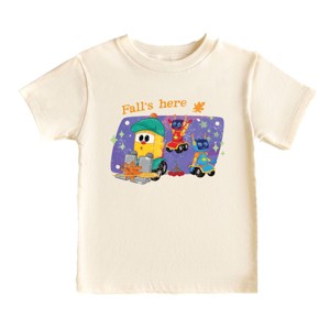 Leo the Truck Fall's Here - Toddler Short Sleeve Graphic T-Shirt - 1 of 3