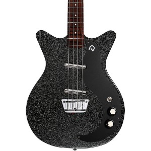 Danelectro '59 Short-Scale Bass Guitar Black Metalflake - 1 of 4