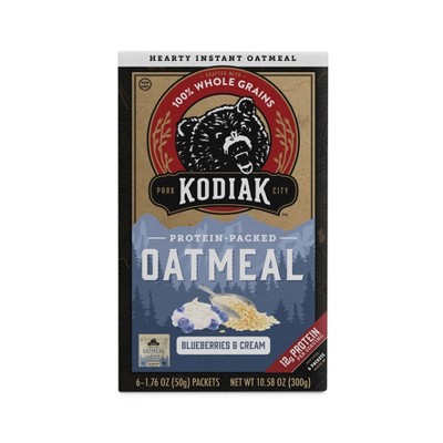 Kodiak Protein-Packed Instant Oatmeal Blueberries & Cream - 6ct