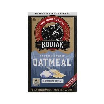 Kodiak Protein-Packed Instant Oatmeal Blueberries & Cream - 6ct