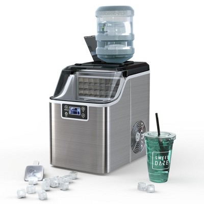 Costway Nugget Ice Maker Countertop 44lbs per Day w/Ice Scoop and Self-Cleaning