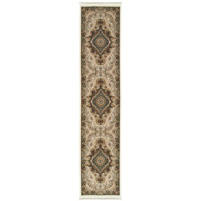 Oriental Weavers Masterpiece 111W2 Ivory/ Multi Indoor Area Rug - 2'3" x 10'