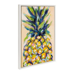 Kate and Laurel Sylvie Pineapple Study No 2 Framed Canvas by Rachel Christopoulos - 1 of 4