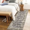 Machine Washable Area Rug Vintage Floral Non Slip Rug Foldable Stain Resistant Rugs Distressed Low Pile Indoor Carpet for Bedroom Living Room - 4 of 4