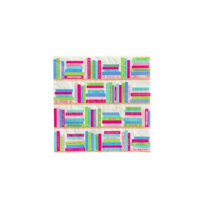 Jollity & Co. - Book Club Large Napkins - Pack of 16 Paper Napkins