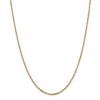 Black Bow Jewelry 2.2mm, 14k Yellow Gold Diamond Cut Solid Cable Chain Necklace - 3 of 4